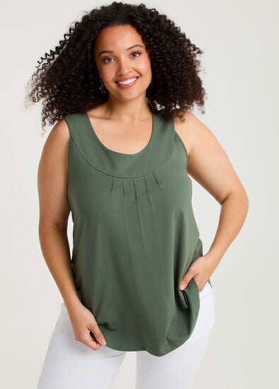 Plus Size Good Earth Australian Cotton Element Tank 