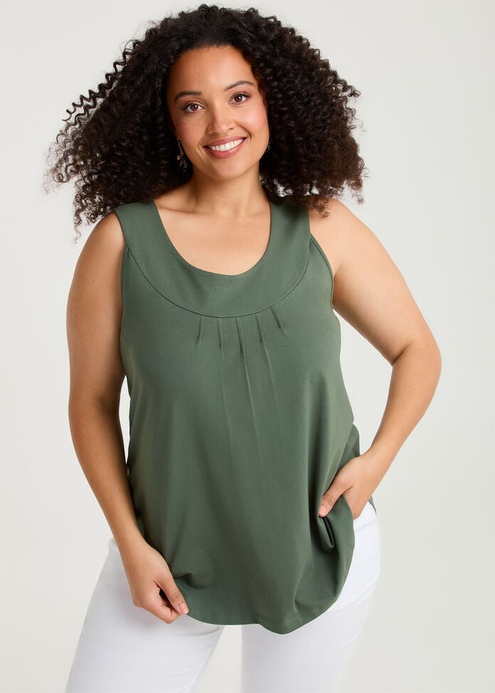 Good Earth Australian Cotton Element Tank , , hi-res