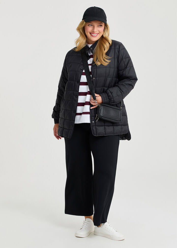 Quilted Travel-friendly Puffer, , hi-res