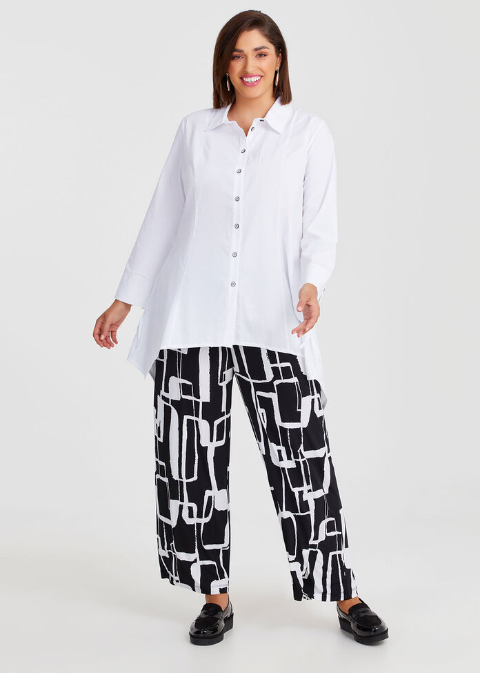 Geo Circle Print Pant, , hi-res