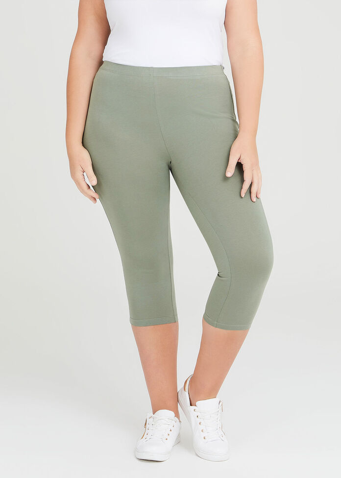 Organic Cotton Crop Legging, , hi-res