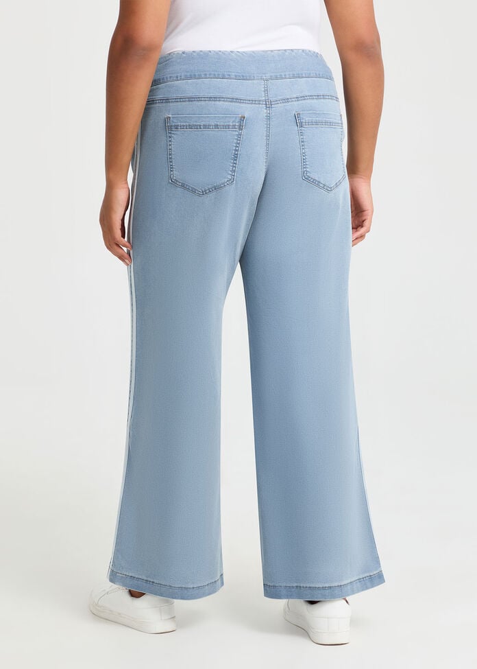 Super Stretch Wide Leg Jean, , hi-res