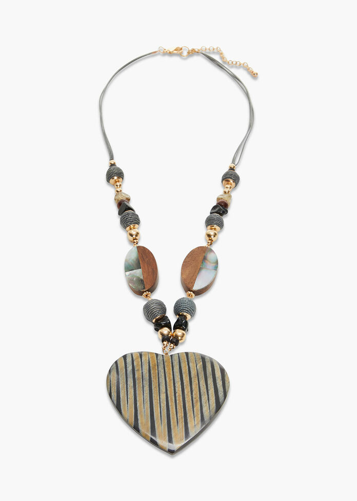 Tribal Heart Necklace, , hi-res