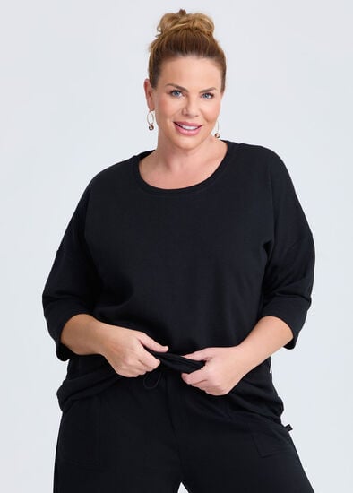 Plus Size Patch Pocket Sweat