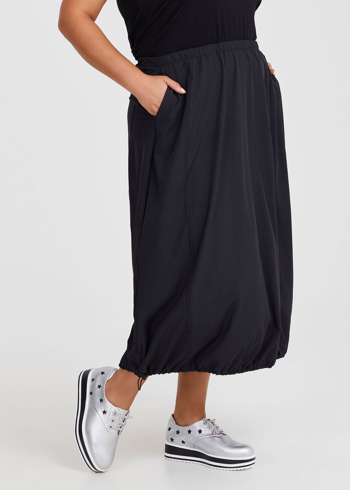 Drawcord Bubble Skirt, , hi-res