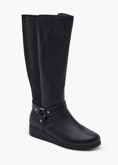 Leather Knee High Boot