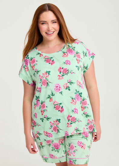Plus Size Bamboo Paris Dream Pyjama Top