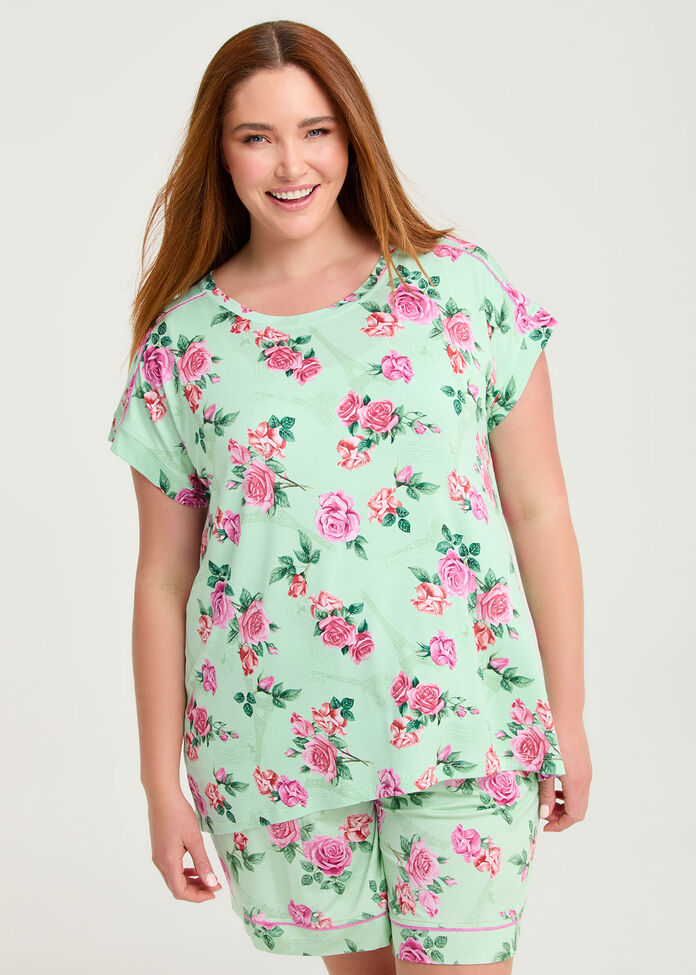 Bamboo Paris Dream Pyjama Top, , hi-res