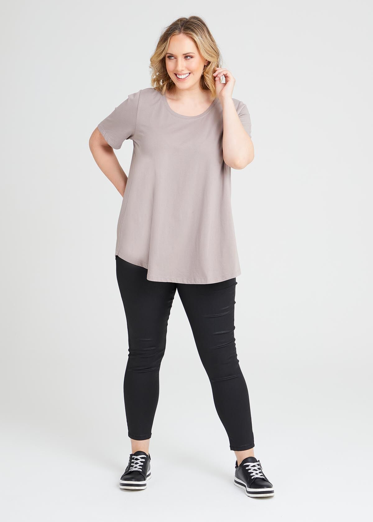 Shop Coated Denim Pull On Jean in Black 