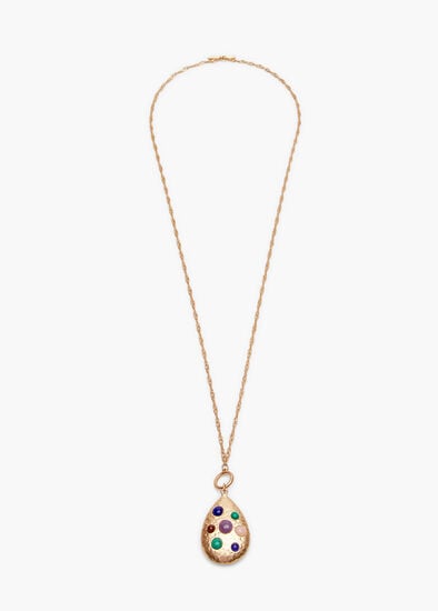 Plus Size Natural Gems Pendant Necklace