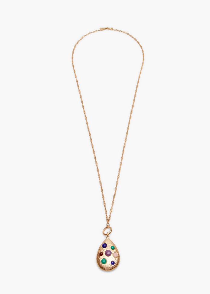 Natural Gems Pendant Necklace, , hi-res