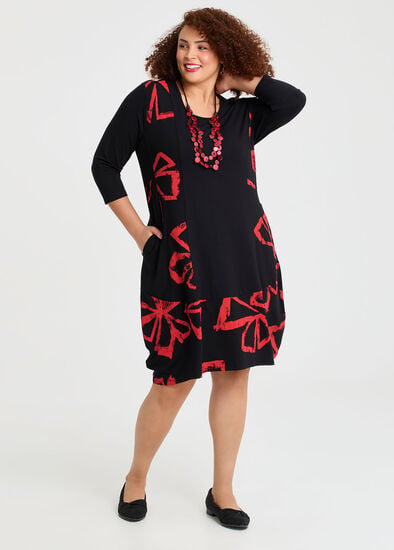 Plus Size Rhapsody Spliced Natural Dress