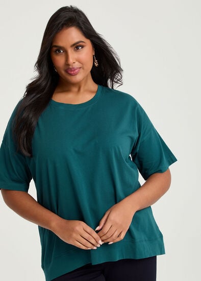 Plus Size Organic Cotton Relaxed T-shirt