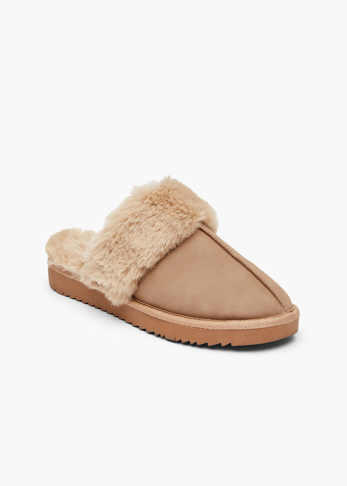 Fluffy Scuff Slipper, , hi-res