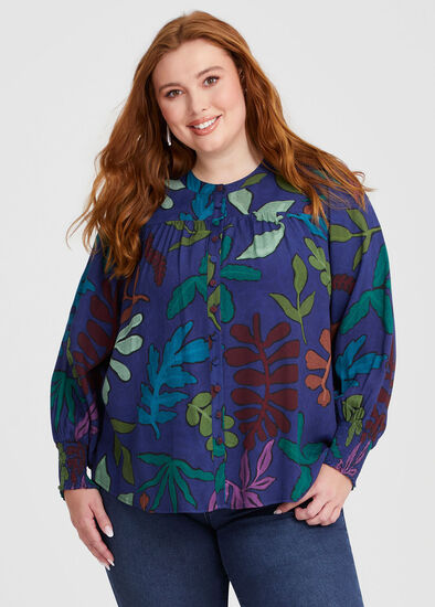 Plus Size Natural Luminous Nightfall Top