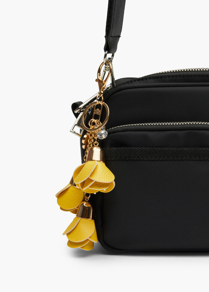 3 Flower Bag Charm, , hi-res