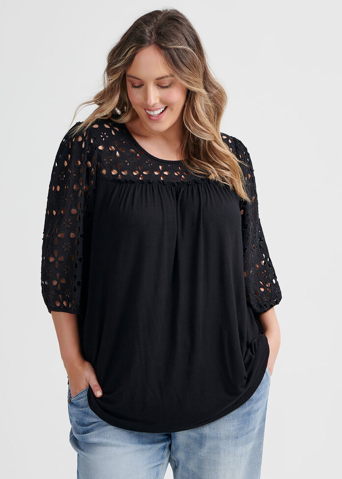 Shop Bamboo Forever Free Top in black in sizes 12 to 24 | Taking Shape