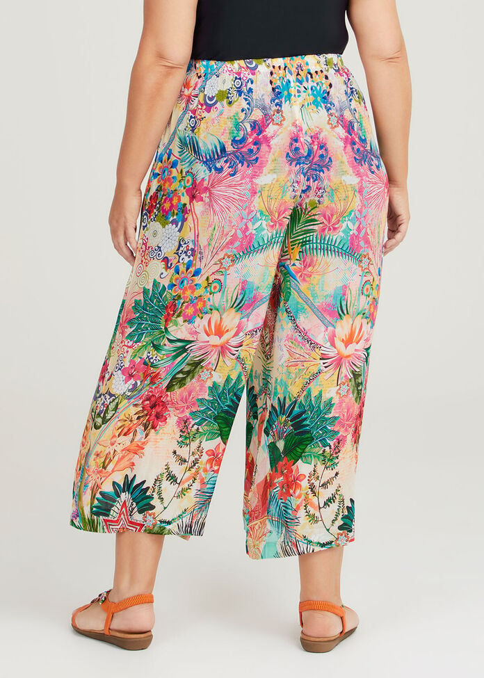 Tropical Sunset Pull On Pant, , hi-res