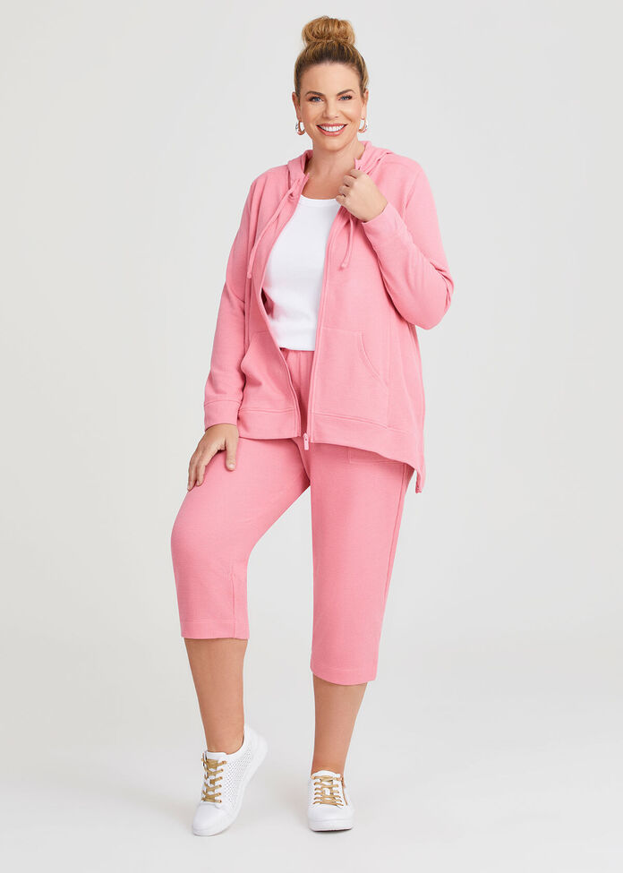 Waffle Hooded Jacket, , hi-res