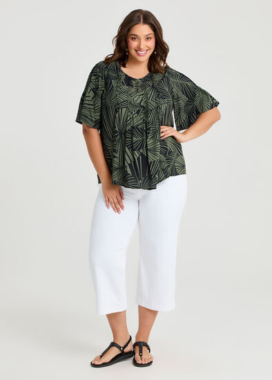 Plus Size The Travel Wide Leg Crop Jean