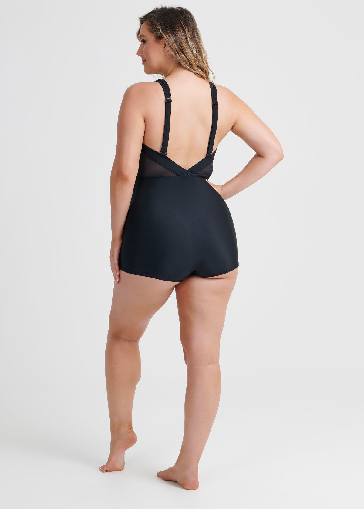 Mesh Boyleg Swimsuit