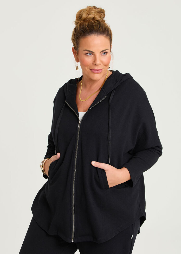 Hooded Zip Cape, , hi-res