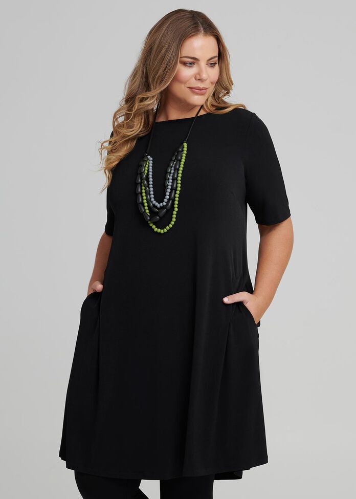 Shop Plus Size Essential Dress in Black | Sizes 12-30 | Taking Shape AU