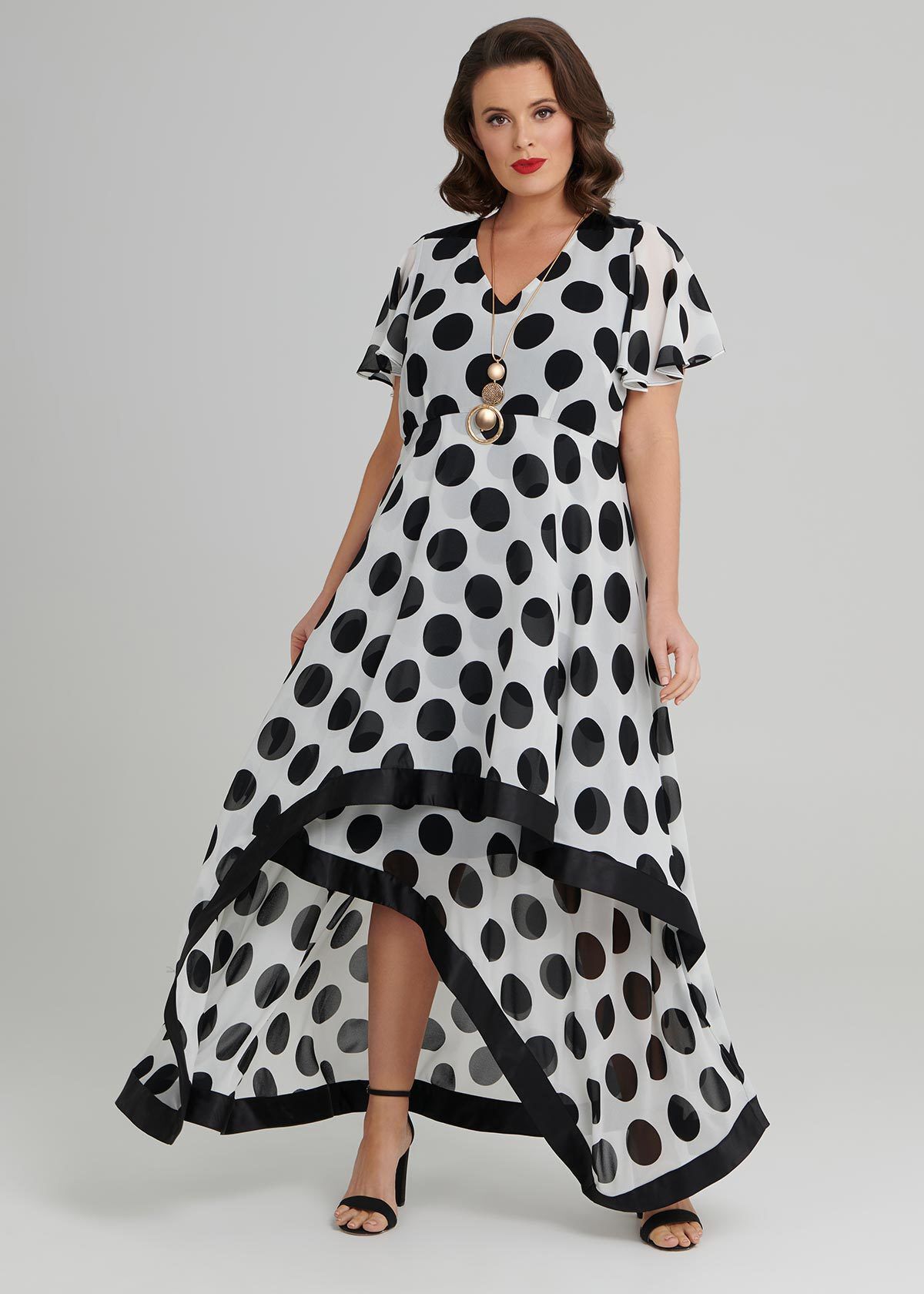 Plus size 2025 ascot dresses