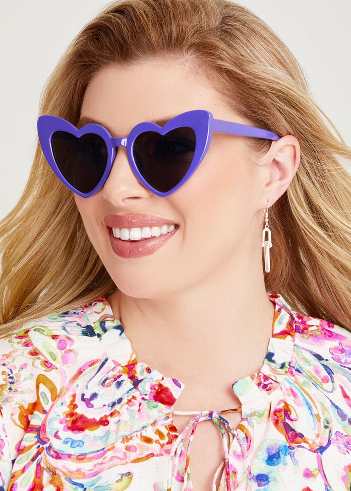 Heart Shaped Sunglasses, , hi-res