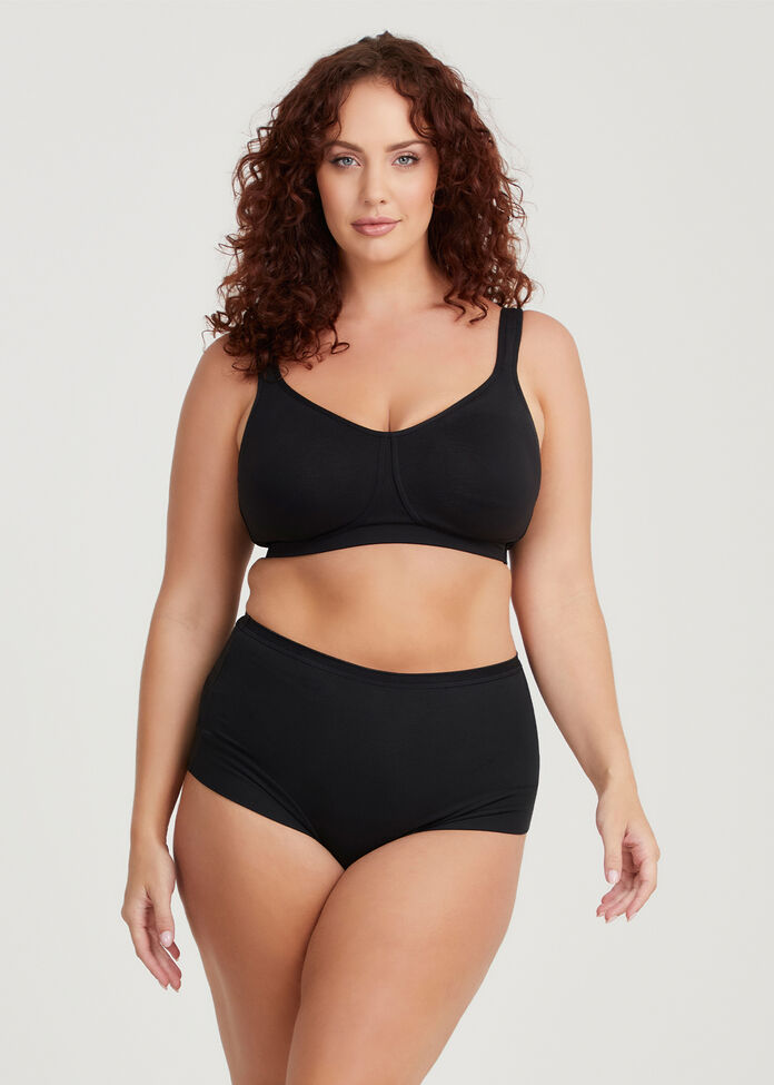 Wirefree Cotton Everyday Bra, , hi-res