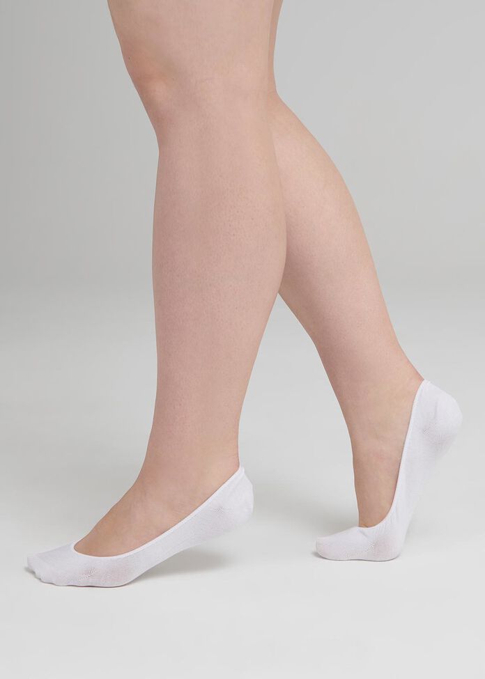 Set/3 Bamboo White Socks, , hi-res