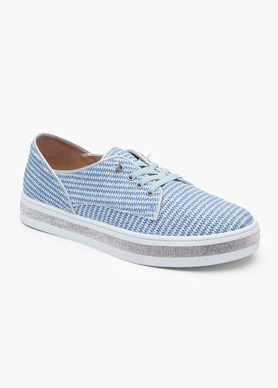 Woven Lace Up Derby