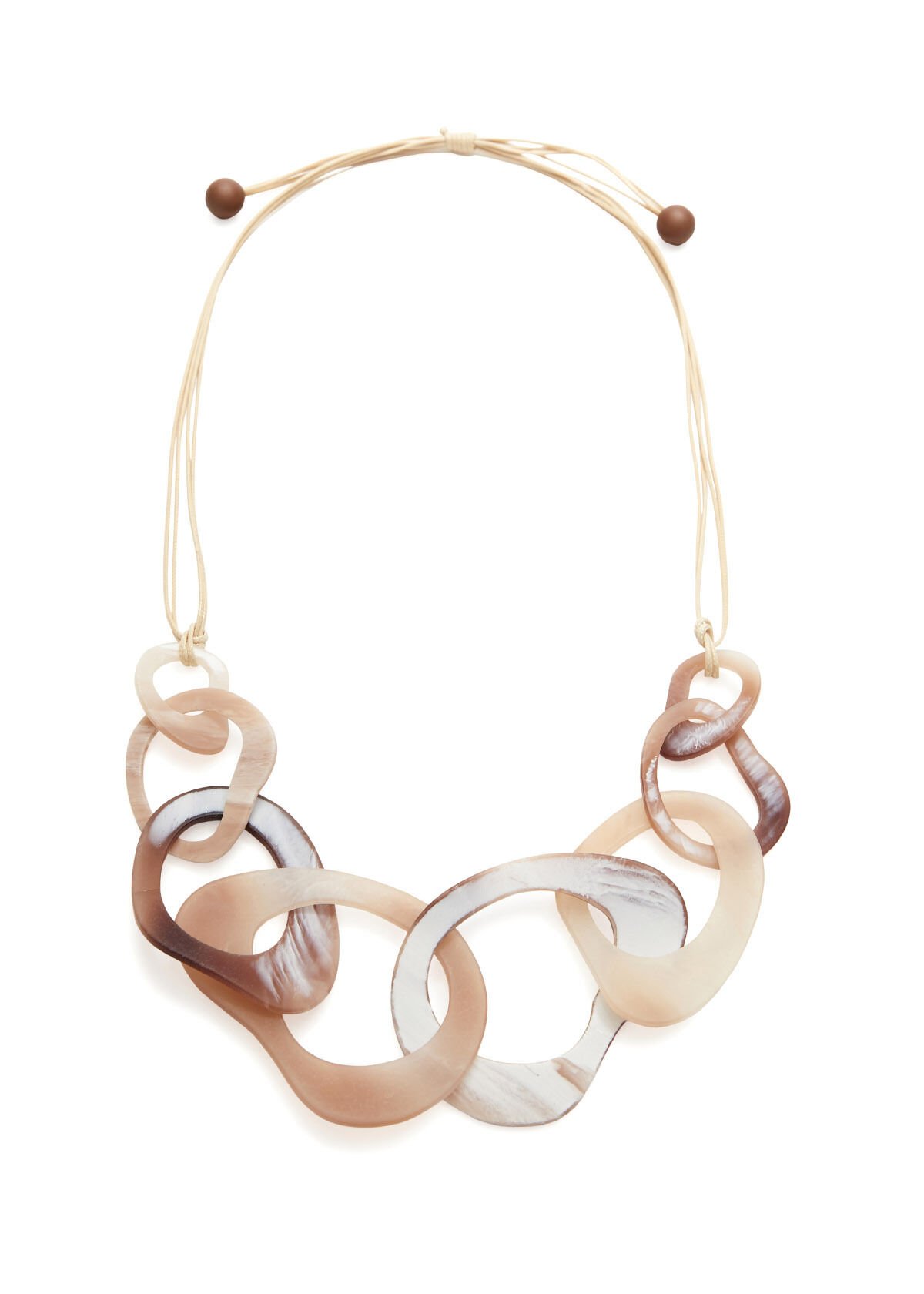 Resin shop link necklace