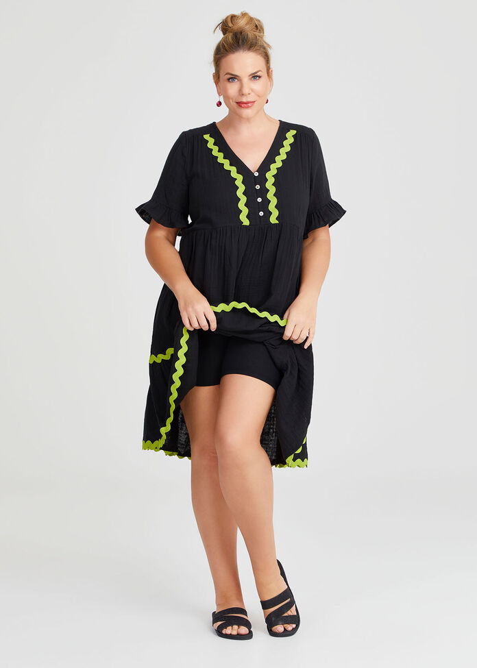 Bow Back Ric Rac Trim Maxi Cami Dress