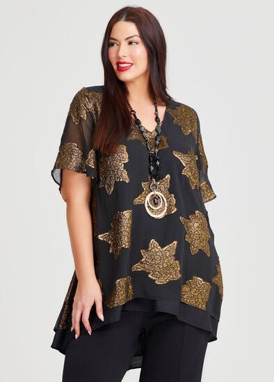 Plus Size Aphrodite Jacquard Event Tunic