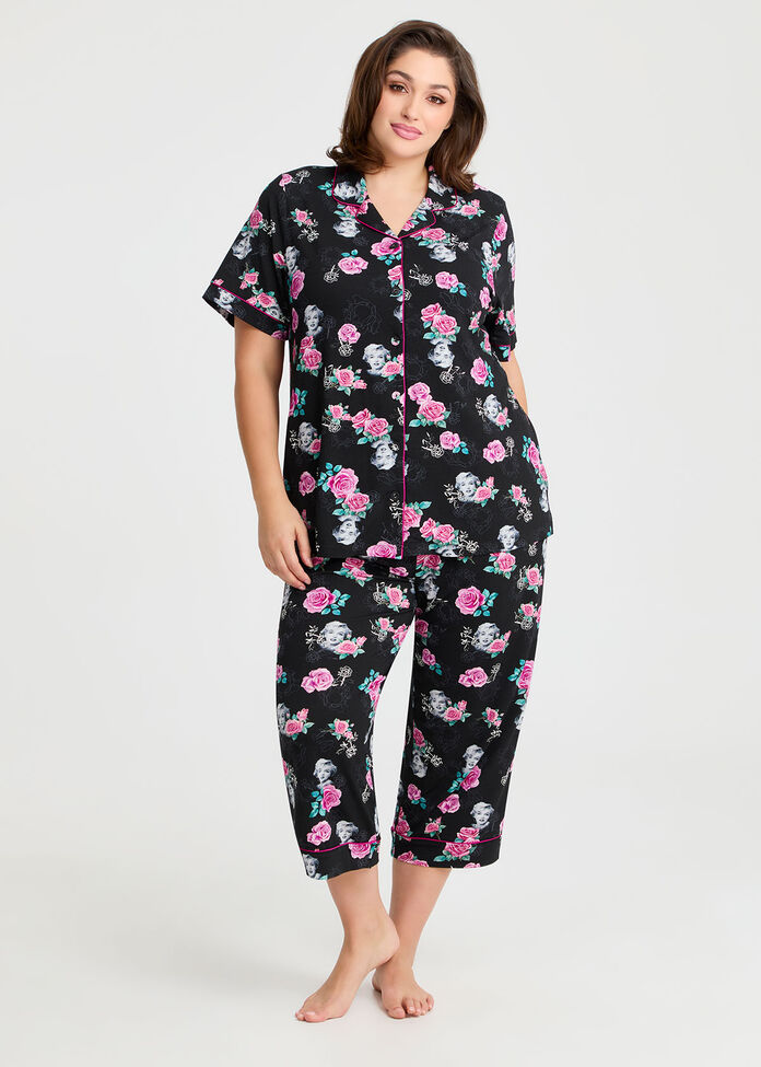 Marilyn Rose Pyjama Shirt, , hi-res