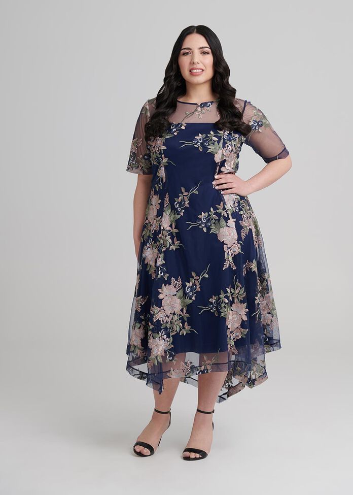 Garden Embroidery Dress, , hi-res