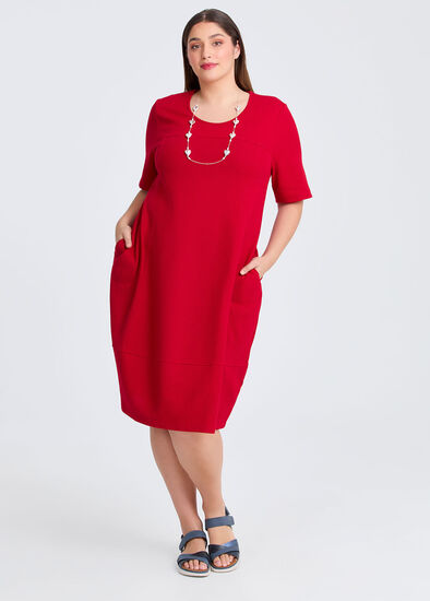 Plus Size Waffle Tulip Dress