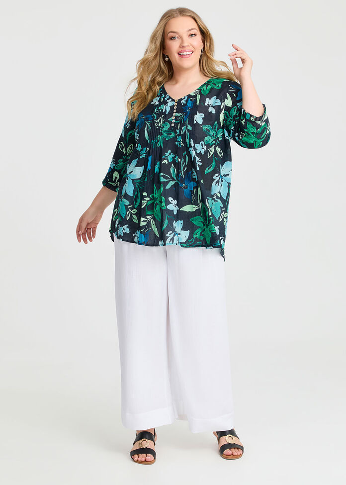 Natural Wide Leg Pant, , hi-res