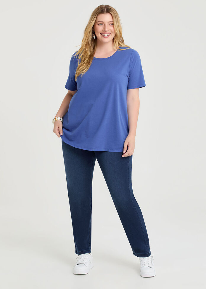 Good Earth Australian Cotton Crew Neck T-shirt, , hi-res