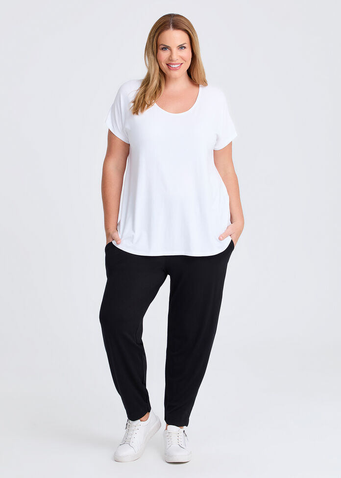Natural Round Neck Everyday T-shirt, , hi-res