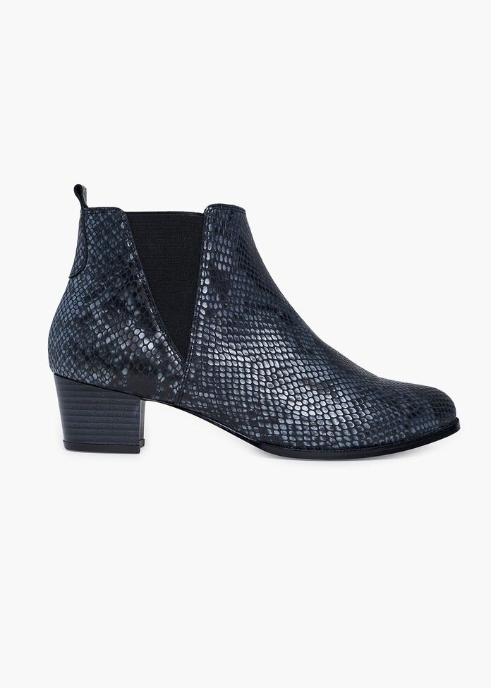 Lila Leather Snake Boot, , hi-res