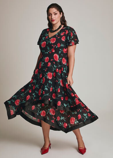 Plus Size Rose Amazonia Event Maxi Dress