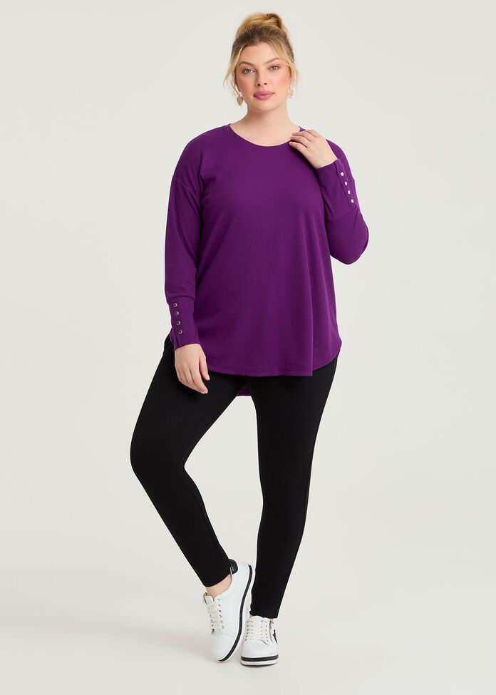 Rib Hi-lo Top, , hi-res