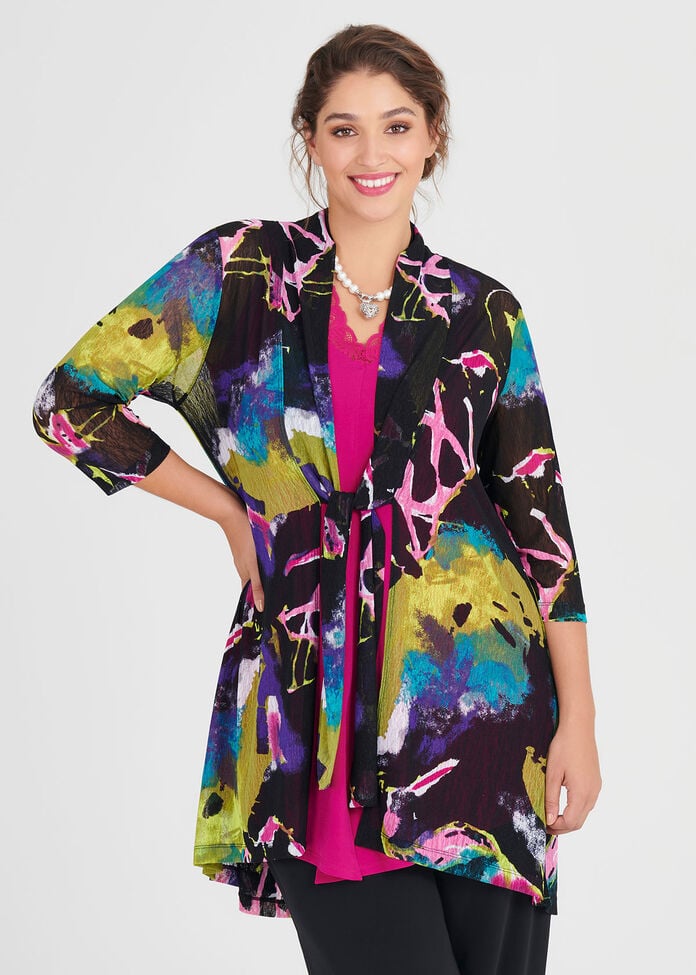 Bold Mesh Cardi, , hi-res