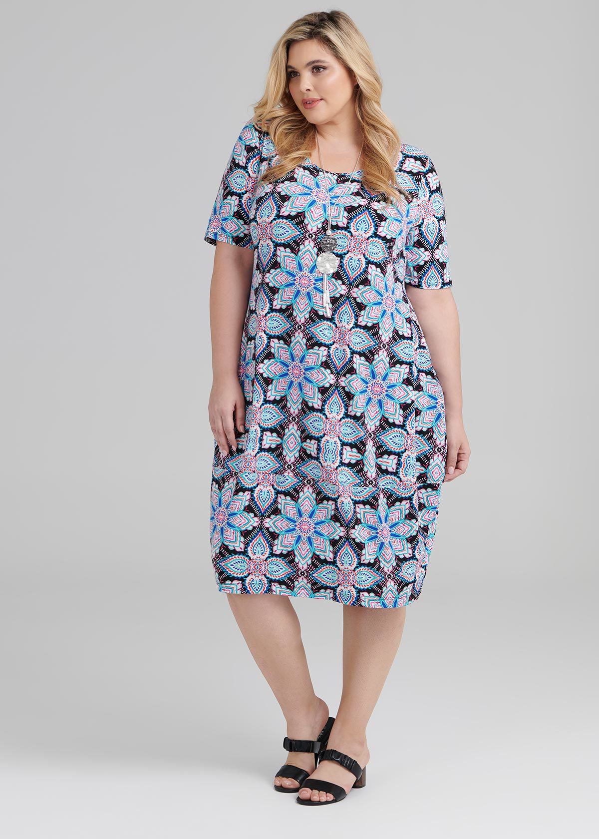Kaleidoscope shift dress deals
