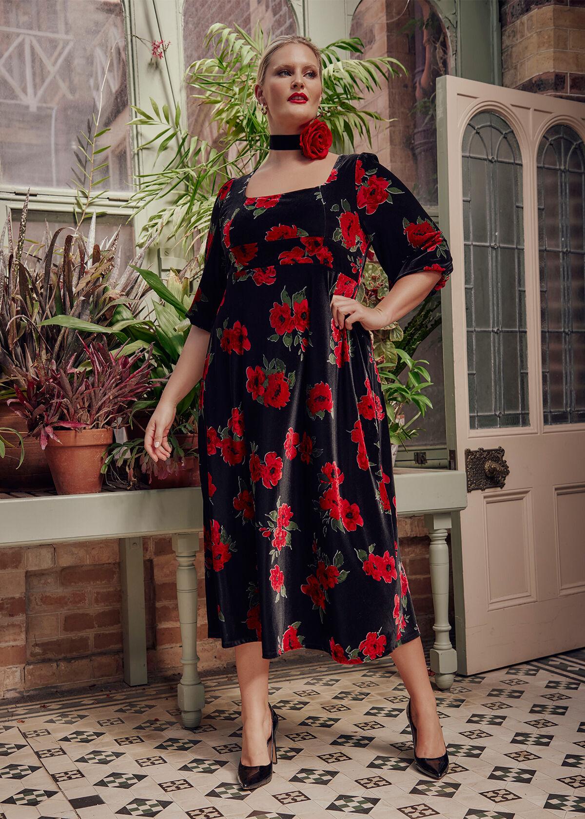 Velvet dress myer hot sale