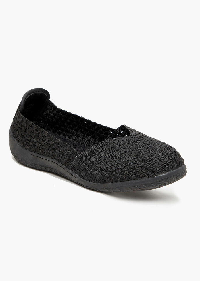 Woven Stretch Casual Shoe, , hi-res