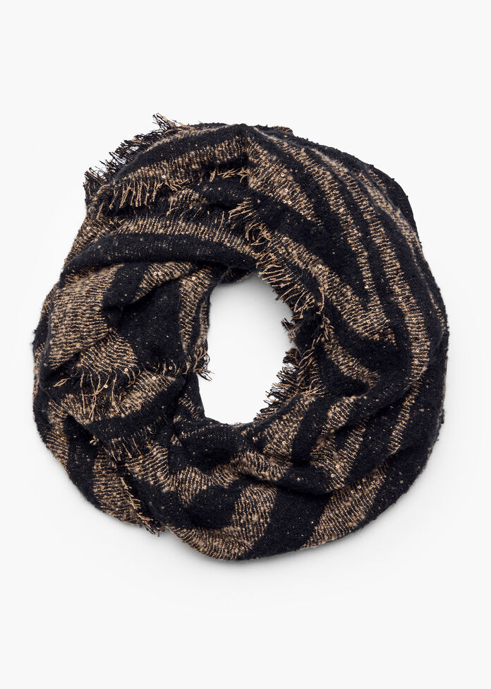 Black & Gold Scarf, , hi-res