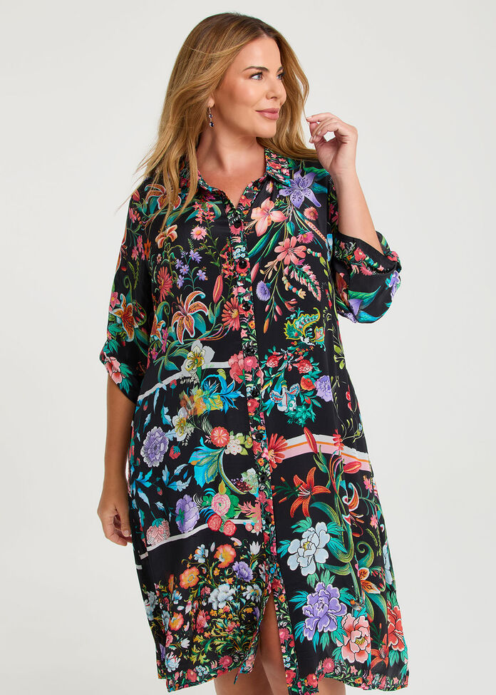 Natural Violet Fields Shirt, , hi-res